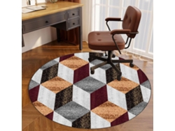 Protector de alfombrilla para silla de oficina, alfombrilla de madera para silla de juegos, alfombrilla para silla giratoria, madera