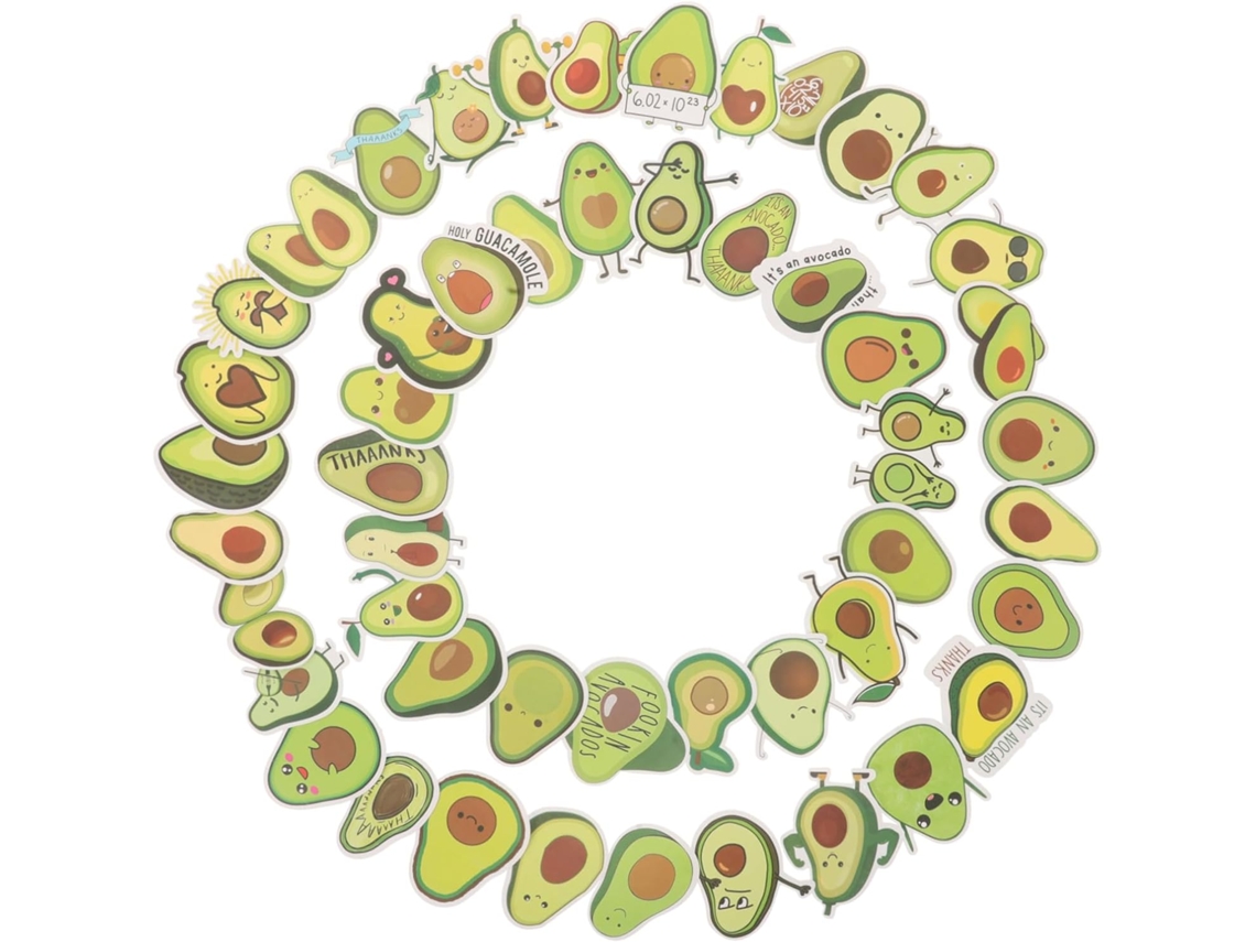50 Pegatinas de Aguacate para Decorar Libretas, Bolsos, Scrapbooking y Electrónica 50 Pegatinas de Aguacate para Decorar Libretas, Bolsos, Scrapbooking y Electrónica Sc Gokoco