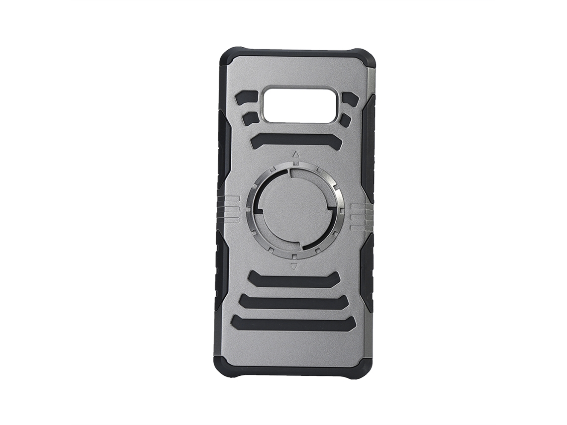 Caja Protectora De Hoja De Hierro Para Montaje En Coche Para Samsung S8 (gris)