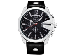 Reloj De Negocios Para Hombre, Reloj De Cuarzo Informal Con Correa De Cuero, Reloj De Pulsera Para Hombre