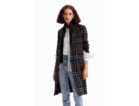 Chaqueta de Mujer DESIGUAL Luise Negro (XS)