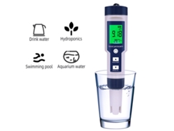 Analizador Digital De Calidad Del Agua 5 En 1: Ph/tds/ec/temperatura/salinidad, Ip67 Con Retroiluminación.