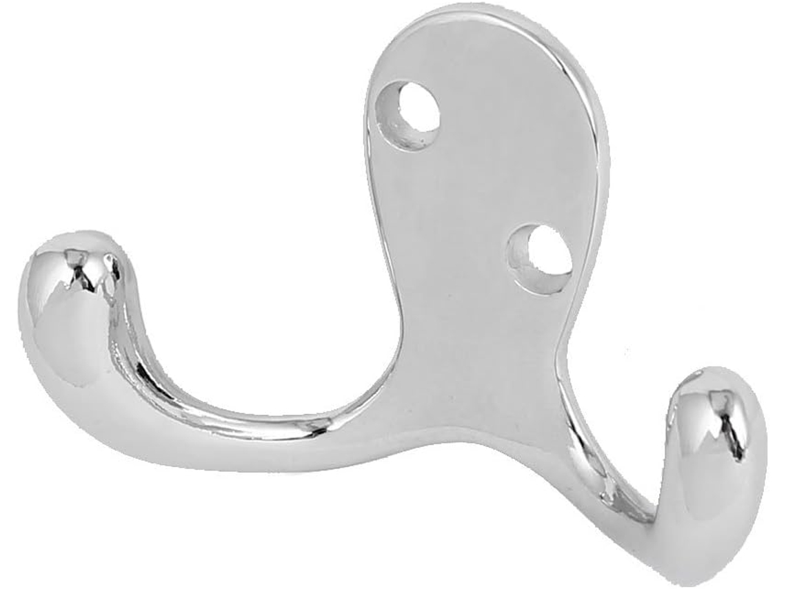 Colgador De Pared Doble De Aleación De Zinc Para Batas, Bufandas Y Toallas