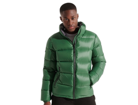 Abrigo SUPERDRY Nylon Hombre (XL - Verde)