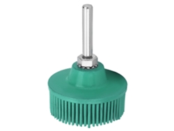 Disco De Cerdas De Goma Esmaltada De 2 Pulgadas Para Pulir, Eliminar Manchas Y Óxido - Verde