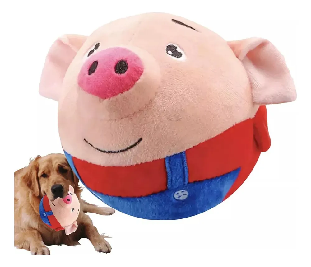 Nuevos juguetes de peluche para mascotas cantantes de dibujos animados Pigsvayotoy