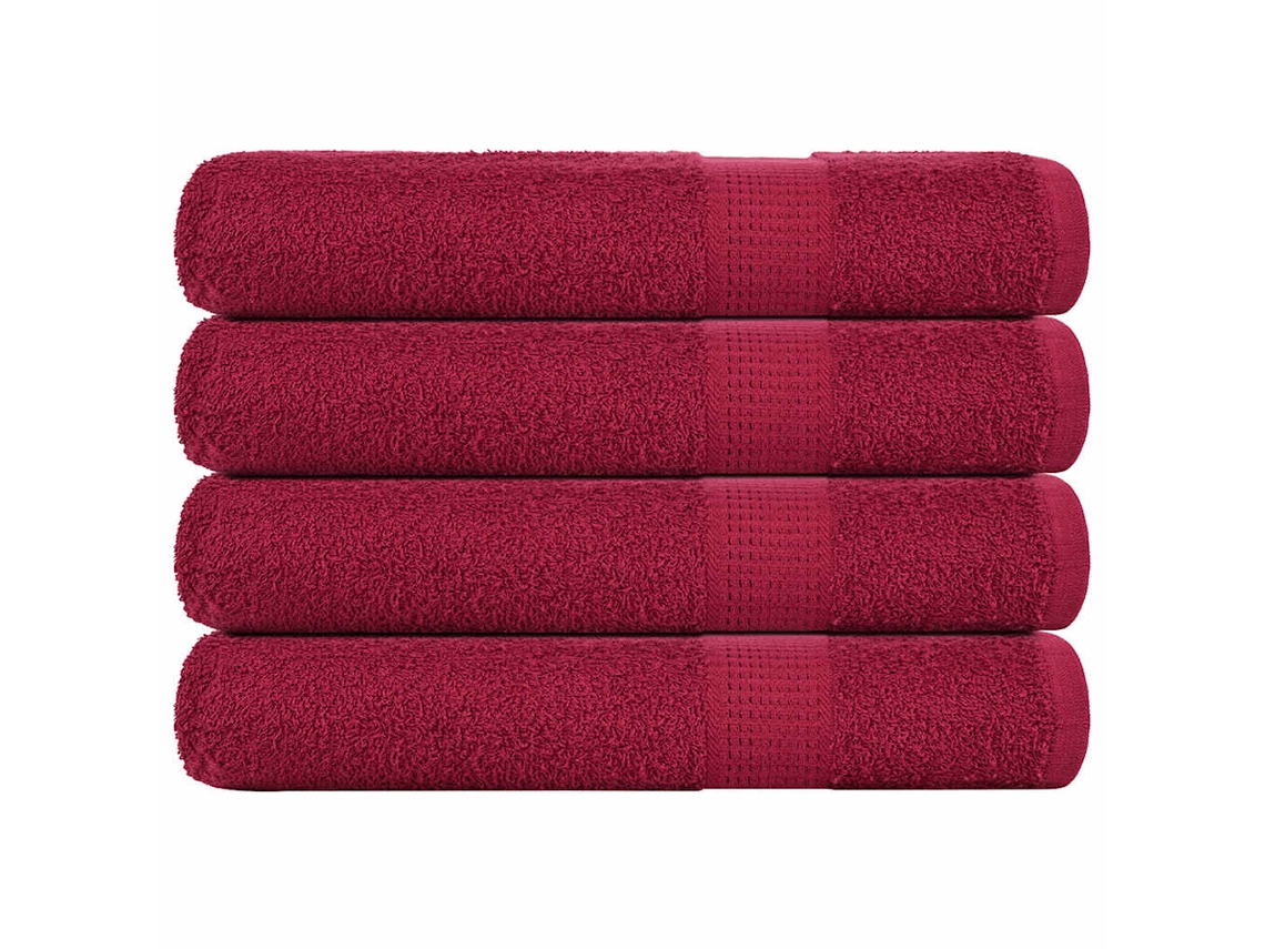 Toalla Lovely Home Sauna Uds Burdeos Rojo (80x200)