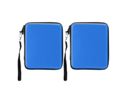 2pcs Estojo De Armazenamento Eva Duro Para 2ds Azul Portátil Protetor Anti-choque Anti-poeira Com Corda