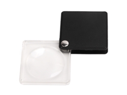 Lupa De Bolsillo Plegable Y Giratoria Portátil Con Lente Óptica De Alta Definición Y Estuche Protector.