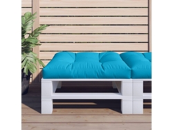Cojín para sofá Pallet 80x80x12 cm Tela azul HARLANV1