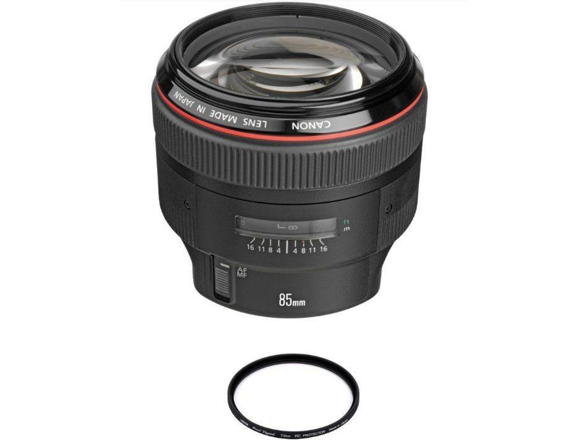 Objetivo CANON EF 85mm F1.2L II USM + HOYA 72mm PRO 1D Protetor