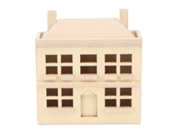 Villa miniatura de madera para casa de muñecas, muebles incluidos, bricolaje, decoración del hogar.