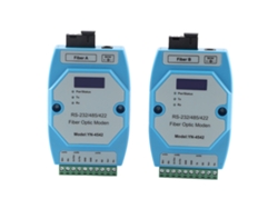 2 Convertidores Bidireccionales De Fibra Óptica Rs485/422/232 Transmisor Receptor Módem