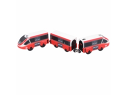 Ats-juguete Tren Magnético Interactivo Educatsivo Para Niños, Conjunto De Trenes Con Pistas, Desarrolla Imaginación Espacial, Rojo