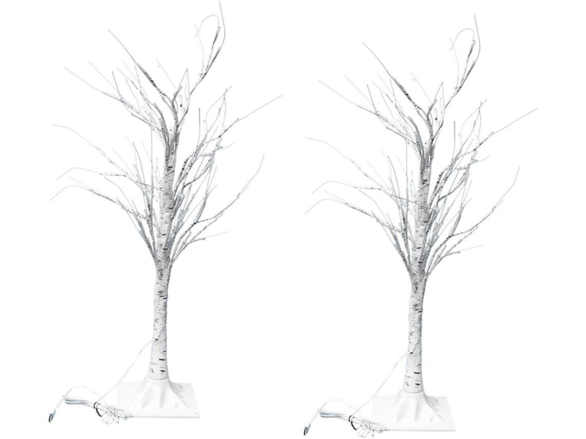 2 Lámparas De Mesa Decorativas Usb Con Forma De Árbol Para Crear Un Ambiente Acogedor En Interiores O Como Luz Nocturna Junto A La Cama.