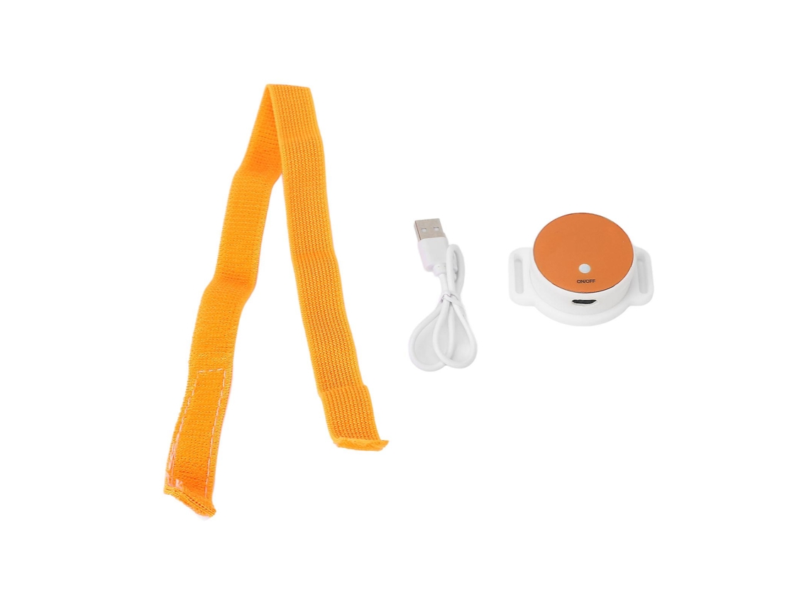 Pulsera infrarroja portátil naranja de 650 nm para el alivio del dolor con terapia de luz roja.