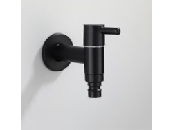 Grifo De Jardín Exterior De Acero Inoxidable 304 Con Válvula De Disco Cerámico Anti-goteo Para Lavadora Y Lavabo