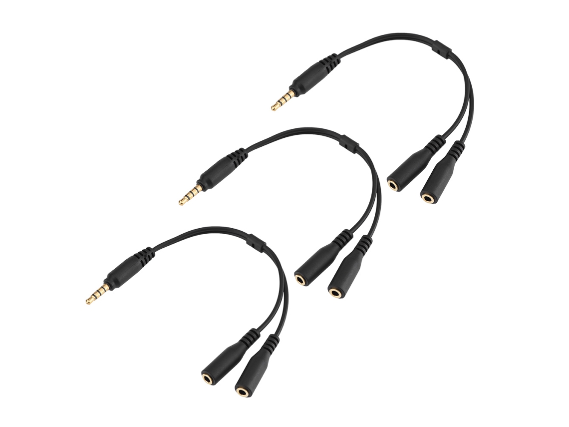 Adaptador De Cable Divisor De Extensión De Micrófono Para Micrófono Xlr, Auriculares Y Smartphone