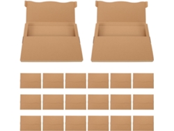 Paquete De 20 Cajas De Cartón Kraft Reciclables Para Envíos, 31 X 22,5 X 2,8 Cm