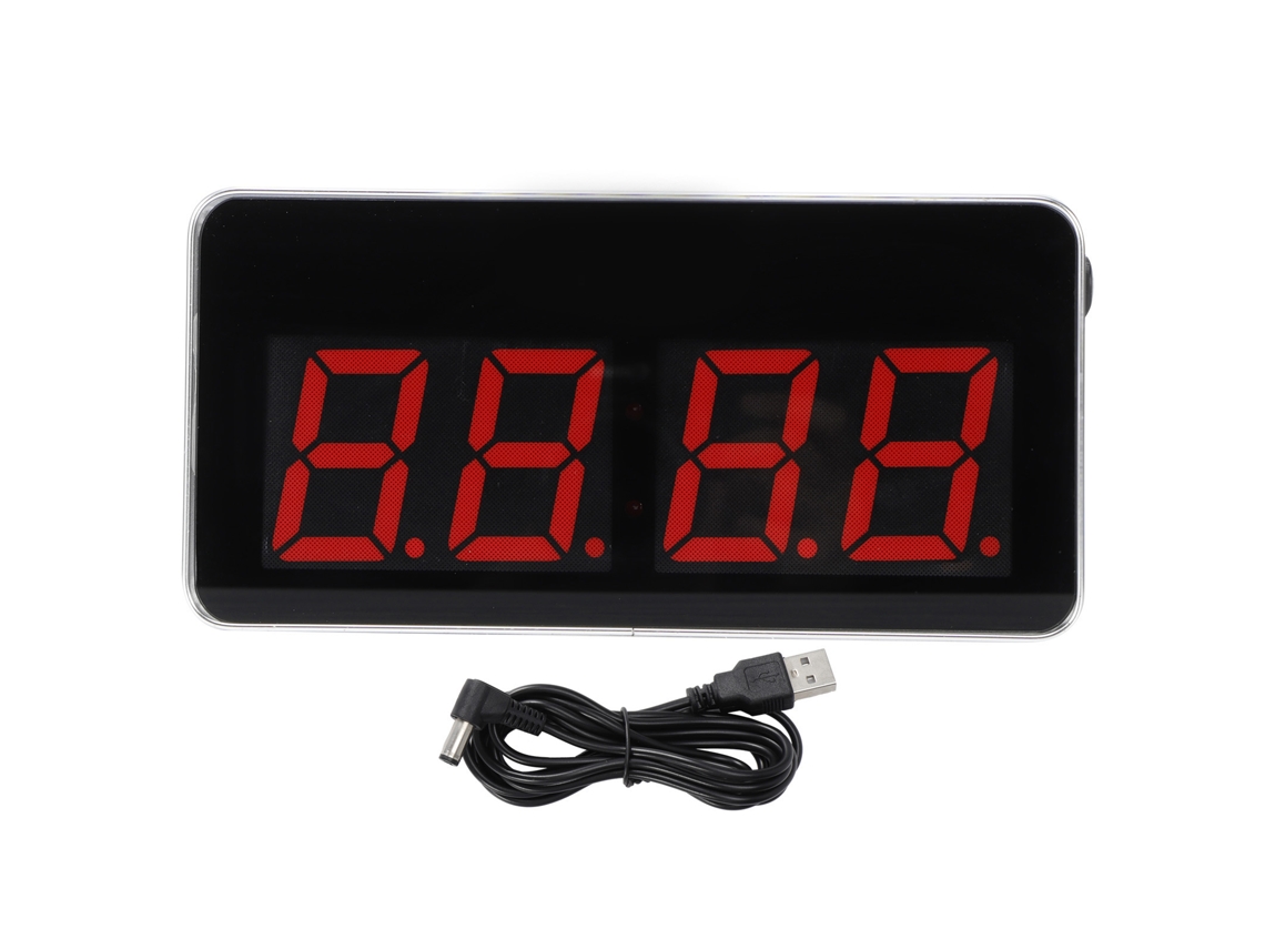 Reloj digital LED Baok con USB para sala de estar, cocina, oficina y uso doméstico (5V CC).