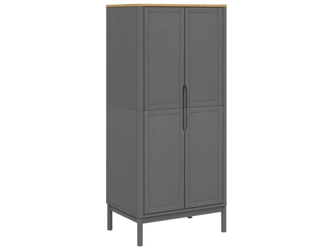 Maison Exclusive - Armario Floro Madera Maciza De Pino Gris 77x53x171 Cm