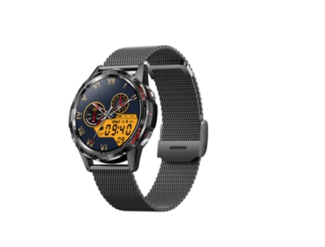 EKO 5.1 Reloj conectado con antirrobo y pulsera milanesa de acero inoxidable Negro