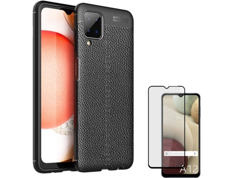 Funda y Protector Samsung Galaxy M12 Rugged Leather Negro