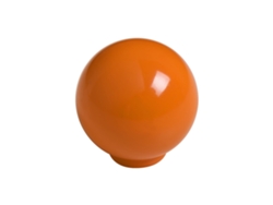 Pomo Esférico Para Muebles De Abs 24 Mm De Diámetro Naranja Brillante Paquete De 75 Piezas