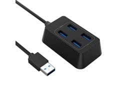 Dodocool Concentrador Usb 3.0 Superspeed De 4 Puertos Transferencia De Datos 5gbps Plug Play Negro