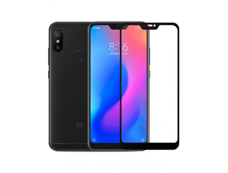 Protector de Cristal Templado Xiaomi Mi A2 Lite, Redmi 6 Pro Negro