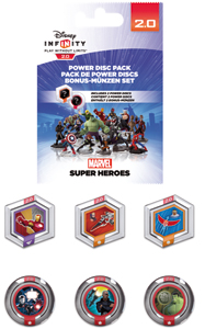 Disney Infinity 2.0 power discs pack marvel serie 1 iqau000027 accesorio