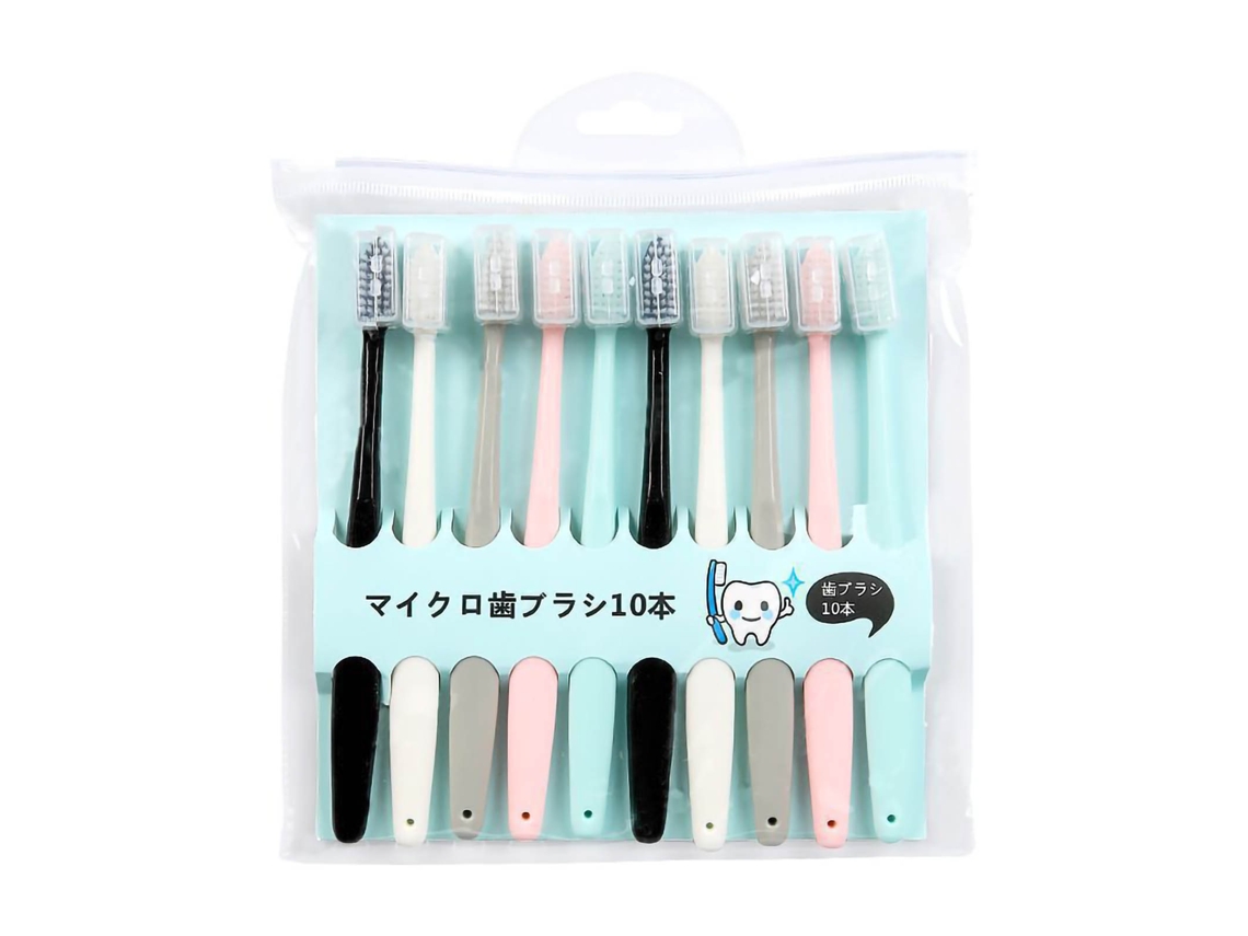 Cepillos de dientes para adultos con cerdas suaves, multicolor, con funda para el cuidado dental Laopipfu