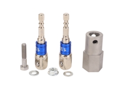 Adaptador De Taladro De Acero Inoxidable Para Gato De Remolque Con Casquillo De 2 1/2 Pulgadas