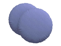 Cojines Para Asiento 2 Uds Azul Jeans Ø80 X 29 Cm Tela
