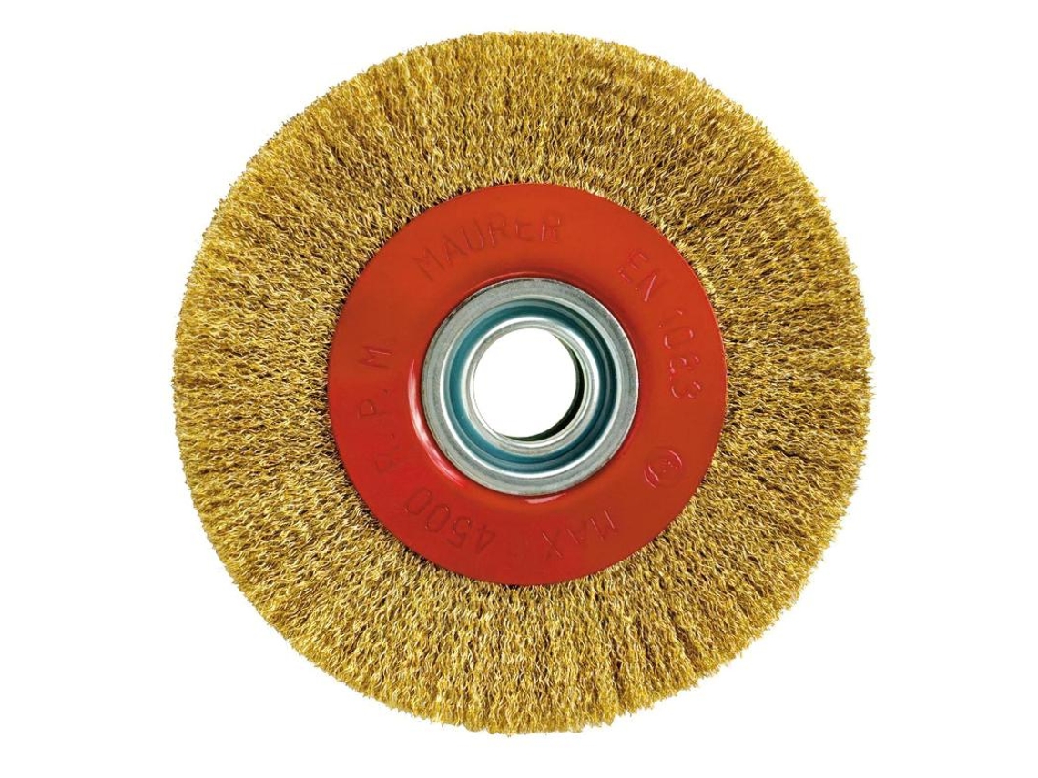 Cepillo Acero Latonado Circular Ø 200x42 mm MAURER