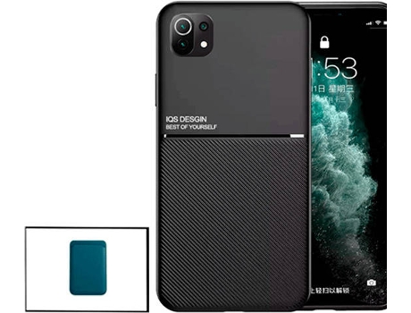 Kit Funda Magnetic Lux y Magnetic Wallet Azul Xiaomi Mi 11 Lite PHONECARE Negro