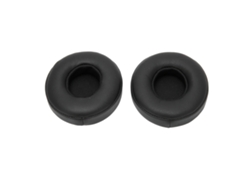 Almofada Substituta Para Fones De Ouvido Headset Espuma Couro Artificial Acessório Suprimento Preto 1 Par