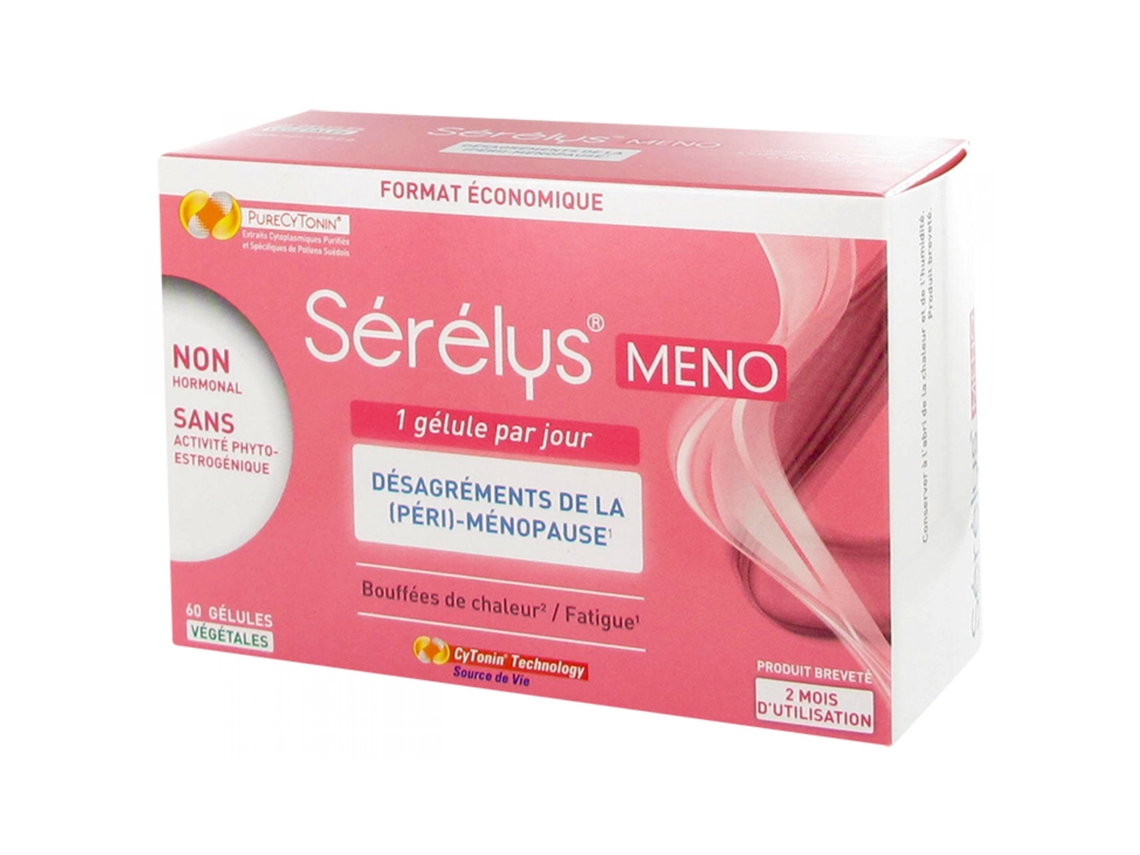 Meno Molestias de La Peri-Menopausia 60 Cápsulas SÉRÉLYS
