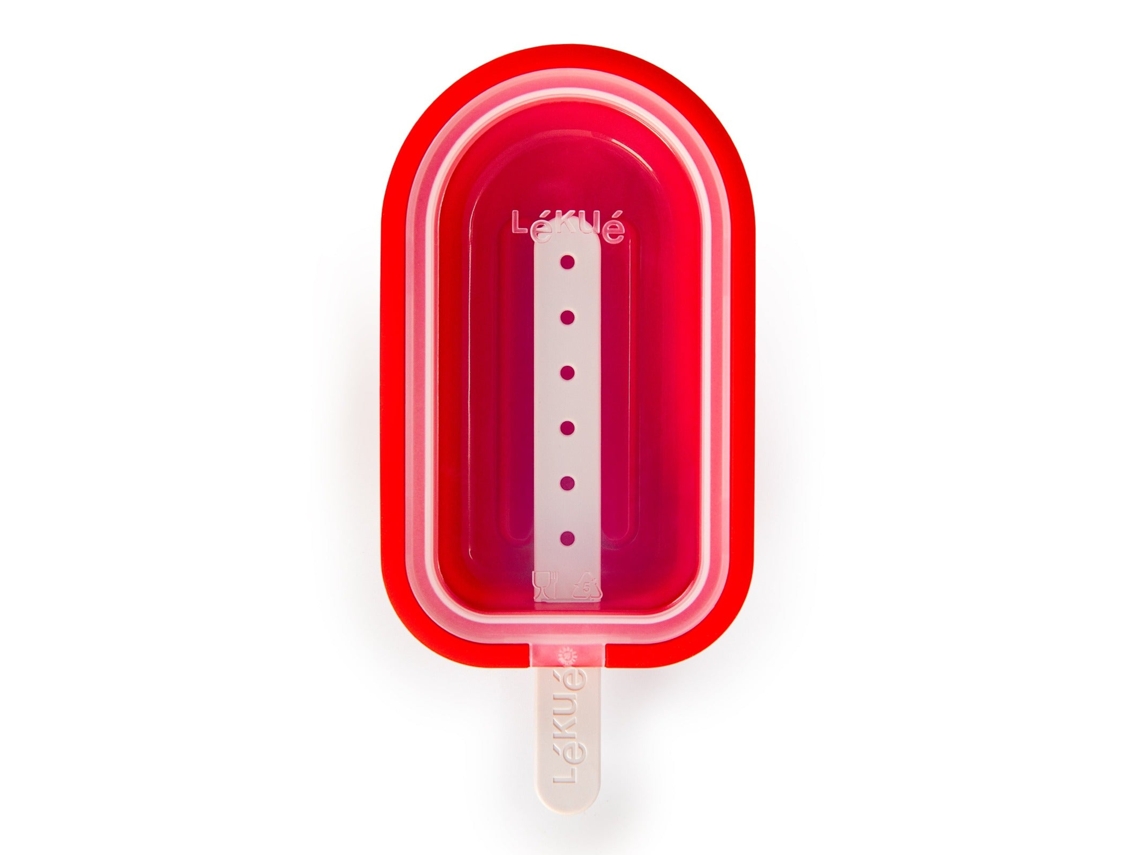 Molde para Helados LÉKUÉ Polo Classic (95ml - 12.5 x 7.5 x 2.7cm - Silicona)