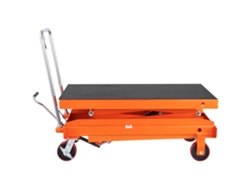 Mesa elevadora hidráulica Succebuy de 1760 lb y 59 pulgadas con elevador manual de tijera doble