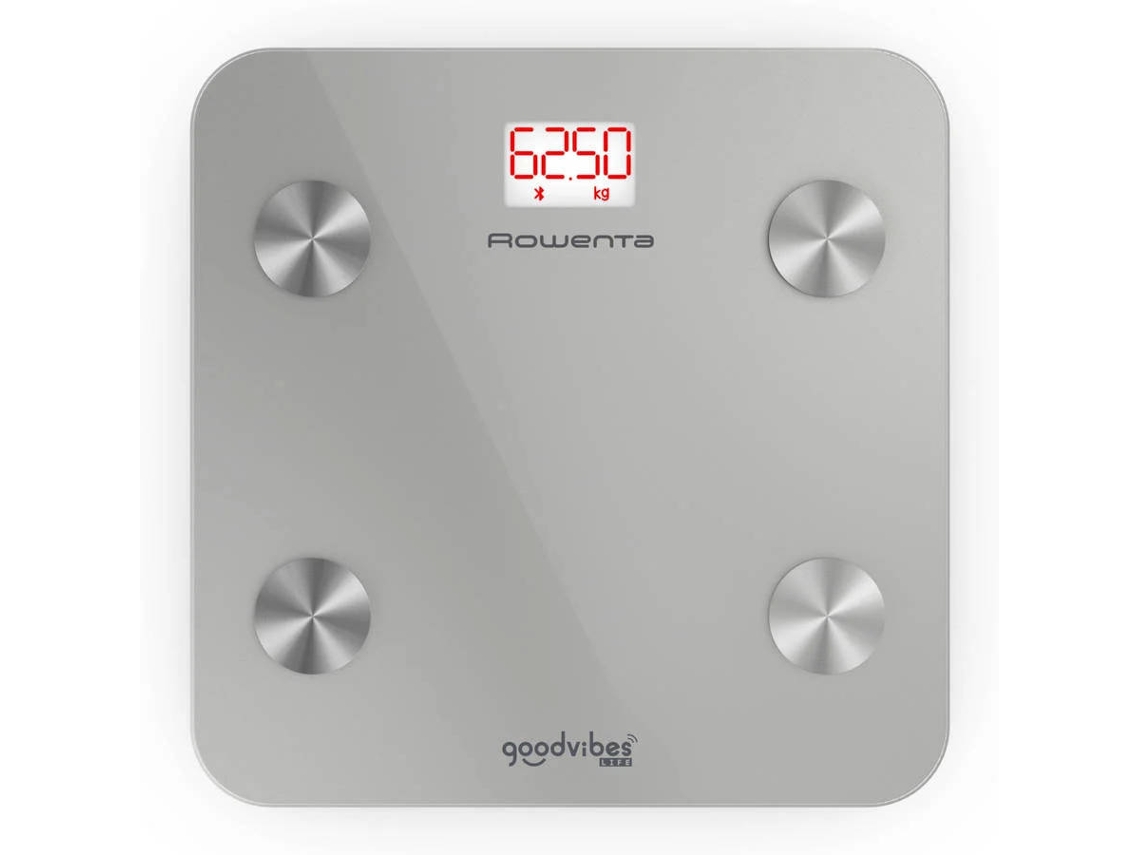 Báscula Digital ROWENTA Goodvibes Life BR9600S1 (Peso máximo: 160 kg - Bluetooth - Gris)