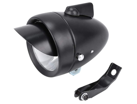 Luz de bicicleta Faro de bicicleta Faro de bicicleta brillante 1 Led con portalámparas ENZONS Pro-Placa negra