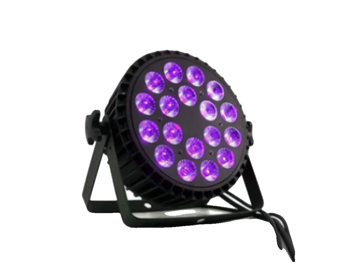 Luz LED de escenario, resistente al agua, opciones de iluminación versátiles, aluminio 18x18, enchufe UE OEM