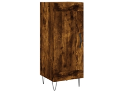 Maison Exclusive - Aparador Madera De Ingeniería Roble Ahumado 34,5x34x90 Cm
