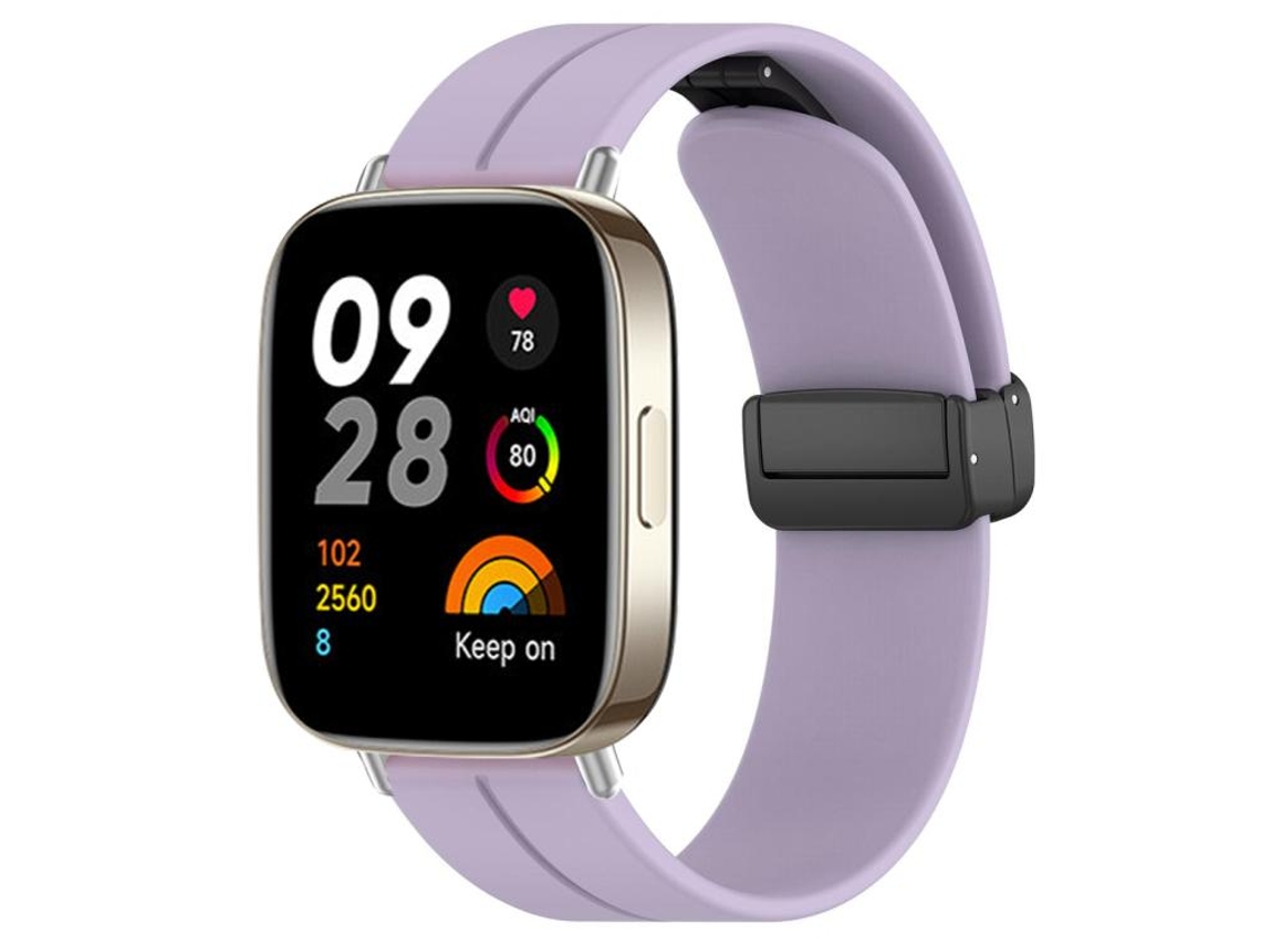 Correa de silicona para Redmi Watch 3 - Cabeza plana - Hebilla negra