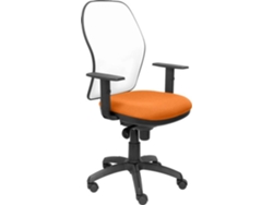 Silla de Escritorio Operativa PYC Jorquera Naranja B (Brazos Ajustables - Malla)