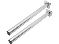 Juego de 2 soportes verticales de acero inoxidable para antena externa, compatibles con cámaras I Gokoco