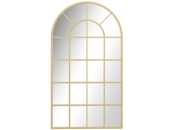 Espejo de pared, espejo de armario, 110 x 62 cm, espejo decorativo colgante con marco de metal para dormitorio y sala de estar.