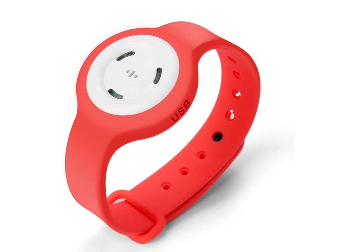 Pulsera de reloj repelente de mosquitos ultrasónico de silicona