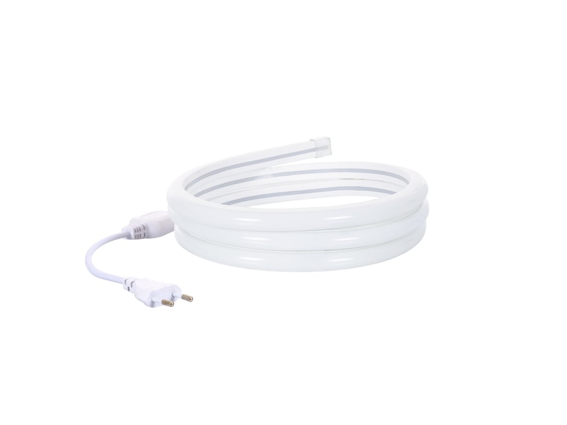 Tira Led Neón Regulable 220v Blanco Cálido Semicircular 180 7.5w/m Corte 100cm Ip67 A Medida 3 M